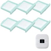 6 Teal Edged Filters by Machine